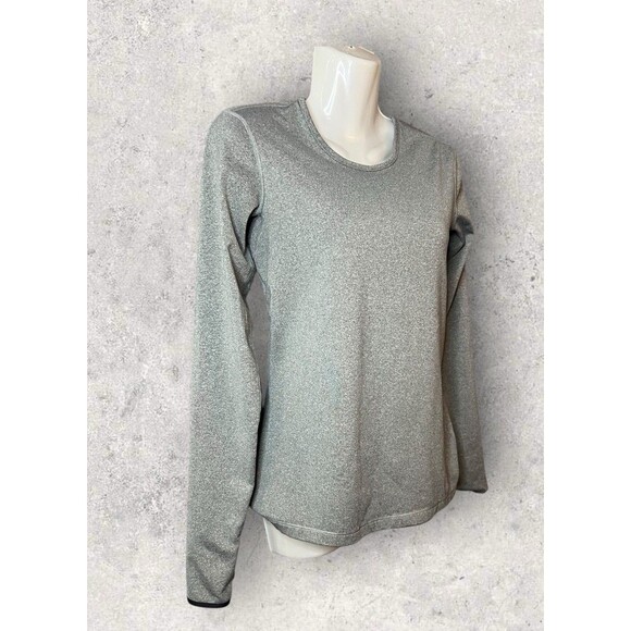 Nike Pro Women's Size Small Dri Fit Compression Long Sleeve Activewear Top Gray - Picture 3 of 4